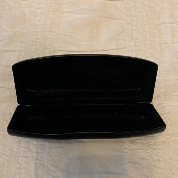 BEBE hard shell eyeglasses case black gold lettering 6” length - Picture 4 of 5